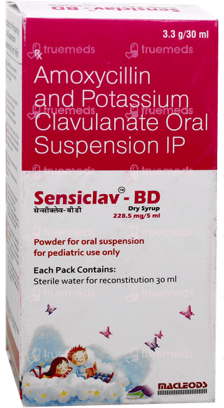 Sensiclav Bd 228.5Mg Dry Syrup 30Ml